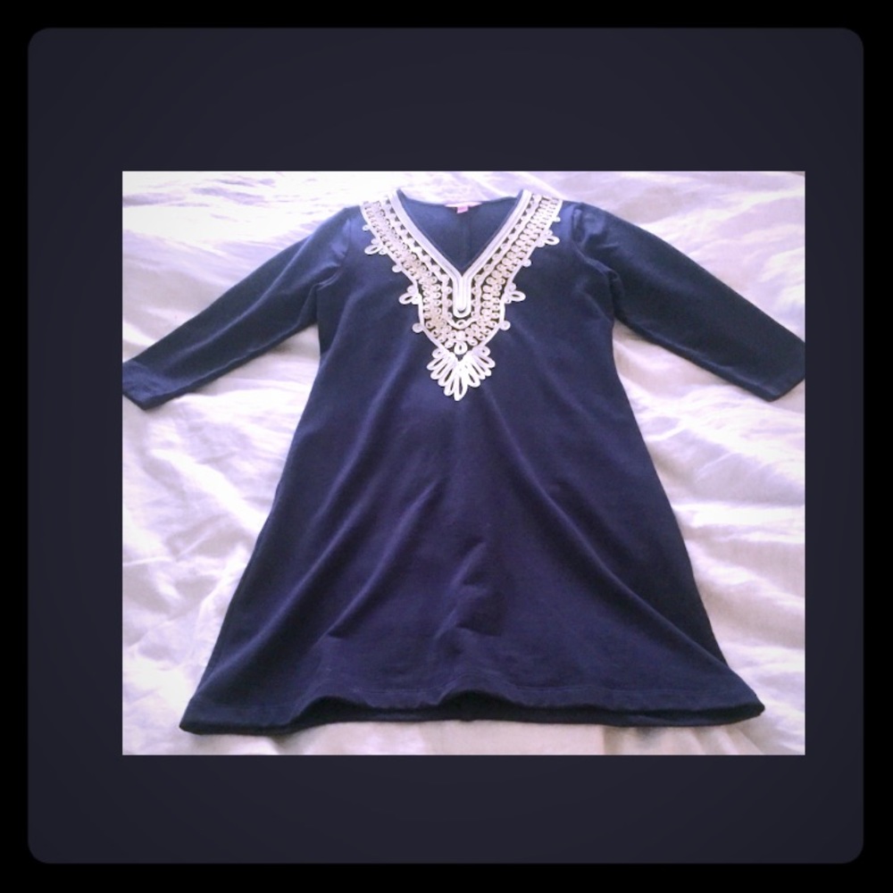 Lilly Pulitzer Navy Dress Size Medium